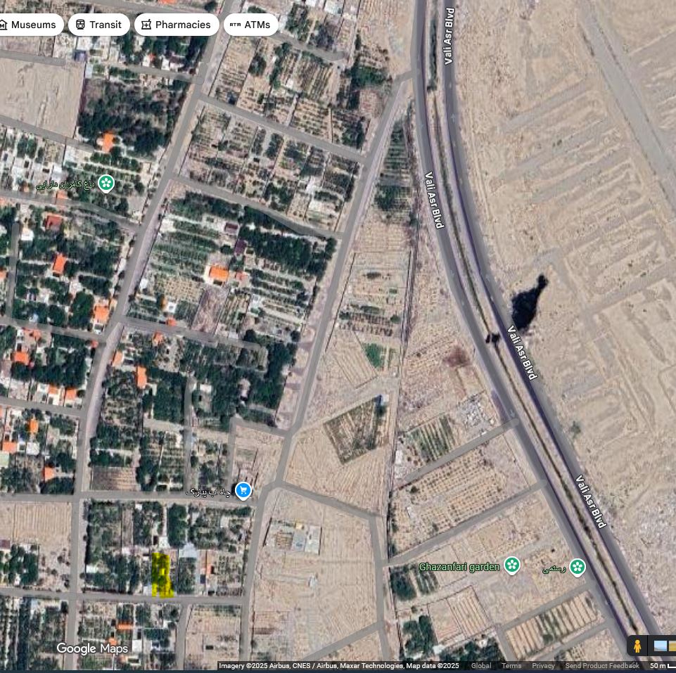 500 متر نزدیک بلوار