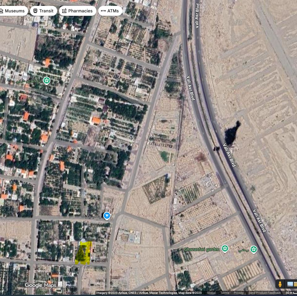 1000 متر نزدیک بلوار